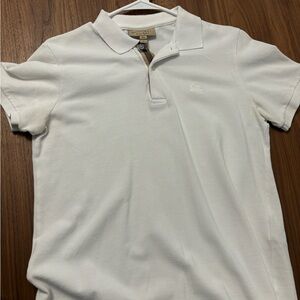 Burberry white polo size M